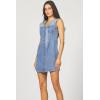 imageDEAR JOHN Sabrina Denim Womens Dress  Size Medium  Pacific