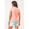 imageDEAR JOHN Unity Short Sleeve Womens Jersey Tee Standart Fit Knit Crew Neck ShirtApricot Crush