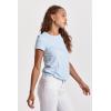 imageDEAR JOHN Unity Short Sleeve Womens Jersey Tee Standart Fit Knit Crew Neck ShirtGlacial Blue