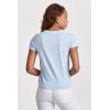 imageDEAR JOHN Unity Short Sleeve Womens Jersey Tee Standart Fit Knit Crew Neck ShirtGlacial Blue