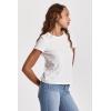 imageDEAR JOHN Unity Short Sleeve Womens Jersey Tee Standart Fit Knit Crew Neck ShirtWhite