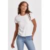 imageDEAR JOHN Unity Short Sleeve Womens Jersey Tee Standart Fit Knit Crew Neck ShirtWhite
