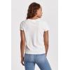 imageDEAR JOHN Unity Short Sleeve Womens Jersey Tee Standart Fit Knit Crew Neck ShirtWhite