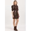 imageDEAR JOHN Womens Ophelia Button Down DressGround Coffee Vegan Leather