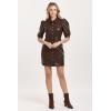 imageDEAR JOHN Womens Ophelia Button Down DressGround Coffee Vegan Leather