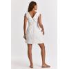 imageDEAR JOHN Womens Weslie Cinched Tie DressEmbroidered