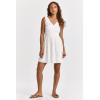 imageDEAR JOHN Womens Weslie Cinched Tie DressEmbroidered