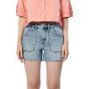 imageDEAR JOHN Ivy Womens Shorts Classic HighRise Casual Trendy Raw Edge Hem Dressy Trendy Lounge Wear ShortCaspain