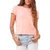 imageDEAR JOHN Unity Short Sleeve Womens Jersey Tee Standart Fit Knit Crew Neck ShirtApricot Crush