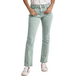 imageDEAR JOHN Blaire Womens Straight Leg Jeans Mid Rise Ankle InseamFresh Mint