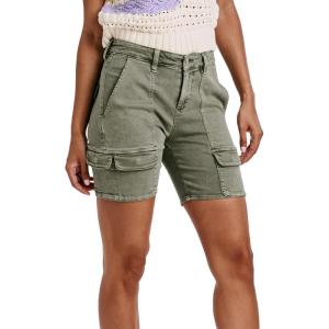 imageDEAR JOHN Ruthie Denim Shorts Women Mid Rise Classic Casual Comfort FitArmy Moss