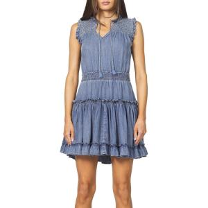imageDEAR JOHN Womens Melodie Tiered Ruffle DressIndependence Blue