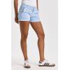 imageDEAR JOHN Hampton Shorts Mid Rise Cuffed Hem Stretch Twill Finish Tailored Casual FitGlacial Blue
