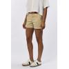 imageDEAR JOHN Hampton Shorts Mid Rise Cuffed Hem Stretch Twill Finish Tailored Casual FitPale Khaki
