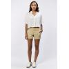 imageDEAR JOHN Hampton Shorts Mid Rise Cuffed Hem Stretch Twill Finish Tailored Casual FitPale Khaki