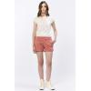 imageDEAR JOHN Hampton Shorts Mid Rise Cuffed Hem Stretch Twill Finish Tailored Casual FitTerracotta