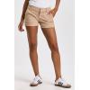 imageDEAR JOHN Hampton Shorts Mid Rise Cuffed Hem Stretch Twill Finish Tailored Casual FitTimeless Taupe