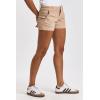 imageDEAR JOHN Hampton Shorts Mid Rise Cuffed Hem Stretch Twill Finish Tailored Casual FitTimeless Taupe