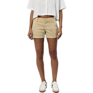 imageDEAR JOHN Hampton Shorts Mid Rise Cuffed Hem Stretch Twill Finish Tailored Casual FitPale Khaki