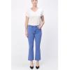 imageDEAR JOHN Jeanne Flare Womens Jeans Mid Rise MidWaistedDazzling Blue