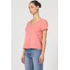 imageDEAR JOHN Madelyn Short Sleeve VNeck Womens Relaxed Jersey TeeDubbery