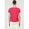 imageDEAR JOHN Madelyn Short Sleeve VNeck Womens Relaxed Jersey TeeSalsa