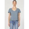imageDEAR JOHN Madelyn Short Sleeve VNeck Womens Relaxed Jersey TeeStormy Weather