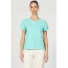 imageDEAR JOHN Unity Crew Neck Womens Short Sleeve Relaxed Fit Womens TopPool Blue