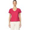 imageDEAR JOHN Madelyn Short Sleeve VNeck Womens Relaxed Jersey TeeSalsa