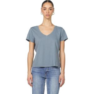 imageDEAR JOHN Madelyn Short Sleeve VNeck Womens Relaxed Jersey TeeStormy Weather