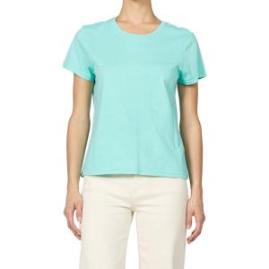 imageDEAR JOHN Unity Crew Neck Womens Short Sleeve Relaxed Fit Womens TopPool Blue
