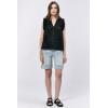 imageDEAR JOHN Puja Womens VNeck Relaxed Fit Womens TopBlack