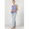 imageDEAR JOHN Puja Womens VNeck Relaxed Fit Womens TopPortofino Paisley