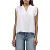 imageDEAR JOHN Puja Womens VNeck Relaxed Fit Womens TopWhite