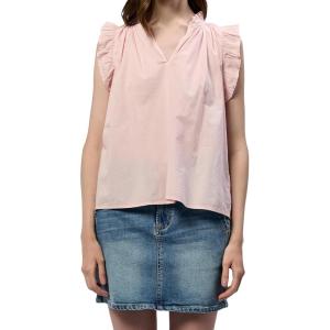 imageDEAR JOHN Puja Womens VNeck Relaxed Fit Womens TopSepia Rose