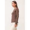 imageDEAR JOHN Nina Crew Neck Long Sleeve Classic Fit Womens TopDark Olive