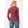 imageDEAR JOHN Nina Crew Neck Long Sleeve Classic Fit Womens TopPomegranate