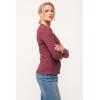 imageDEAR JOHN Nina Crew Neck Long Sleeve Classic Fit Womens TopPomegranate
