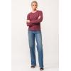 imageDEAR JOHN Nina Crew Neck Long Sleeve Classic Fit Womens TopPomegranate