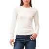 imageDEAR JOHN Nina Crew Neck Long Sleeve Classic Fit Womens TopAntique White