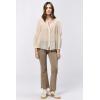 imageDEAR JOHN Anna Lisa Button Up Long Sleeve Relaxed Fit Womens ShirtCream