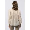 imageDEAR JOHN Anna Lisa Button Up Long Sleeve Relaxed Fit Womens ShirtCream