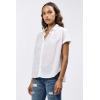 imageDEAR JOHN Beck Poplin Buttonup Short Sleeve Womens ShirtWhite