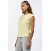 imageDEAR JOHN Cynda Crewneck Short Sleeve Womens TeePale Lime Yellow