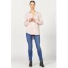 imageDEAR JOHN Galina Novelty ButttonDown Long Sleeve Womens ShirtCameo Rose