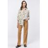 imageDEAR JOHN Galina Novelty ButttonDown Long Sleeve Womens ShirtMozambique