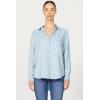 imageDEAR JOHN Galina Novelty ButttonDown Long Sleeve Womens ShirtPerfect Blue