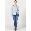 imageDEAR JOHN Galina Novelty ButttonDown Long Sleeve Womens ShirtPerfect Blue