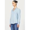 imageDEAR JOHN Galina Novelty ButttonDown Long Sleeve Womens ShirtPerfect Blue