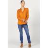 imageDEAR JOHN Galina Novelty ButttonDown Long Sleeve Womens ShirtPumpkin Spice